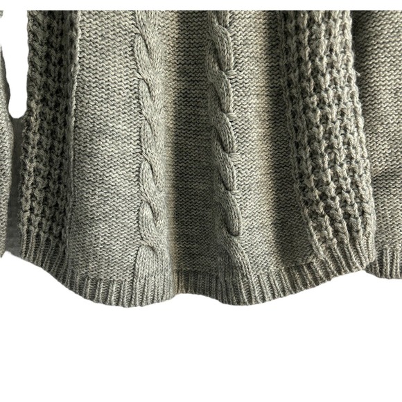 Elisabetta Collection Medium Alpaca Wool Blend Scoop Neck Cable Knit Sweater - Picture 3 of 7